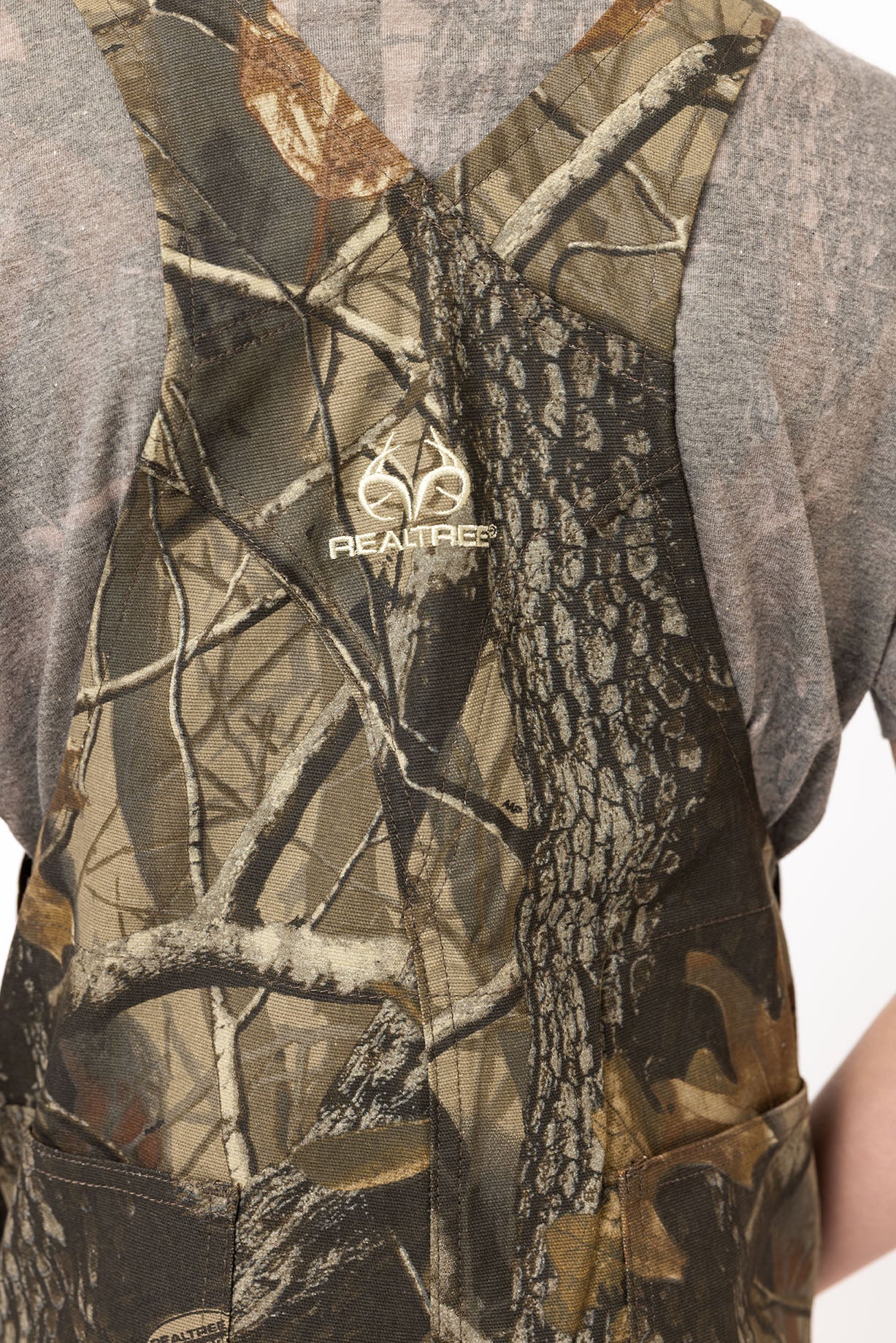 Realtree Youth Hunting Bib Overalls - Realtree Hardwoods
