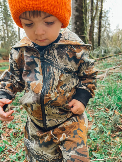 Realtree Little Bipsy Kid's Camo Zipper Hoodie - Realtree Advantage Classic