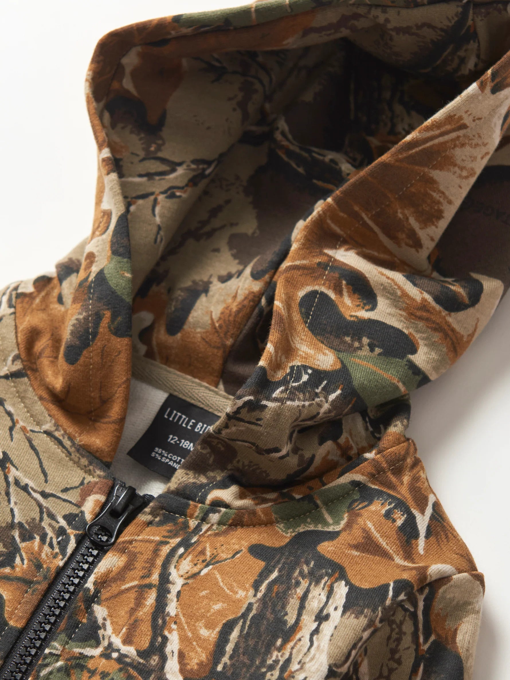 Realtree Little Bipsy Kid's Camo Zipper Hoodie - Realtree Advantage Classic