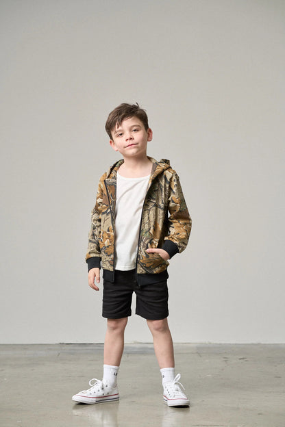 Realtree Little Bipsy Kid's Camo Zipper Hoodie - Realtree Advantage Classic
