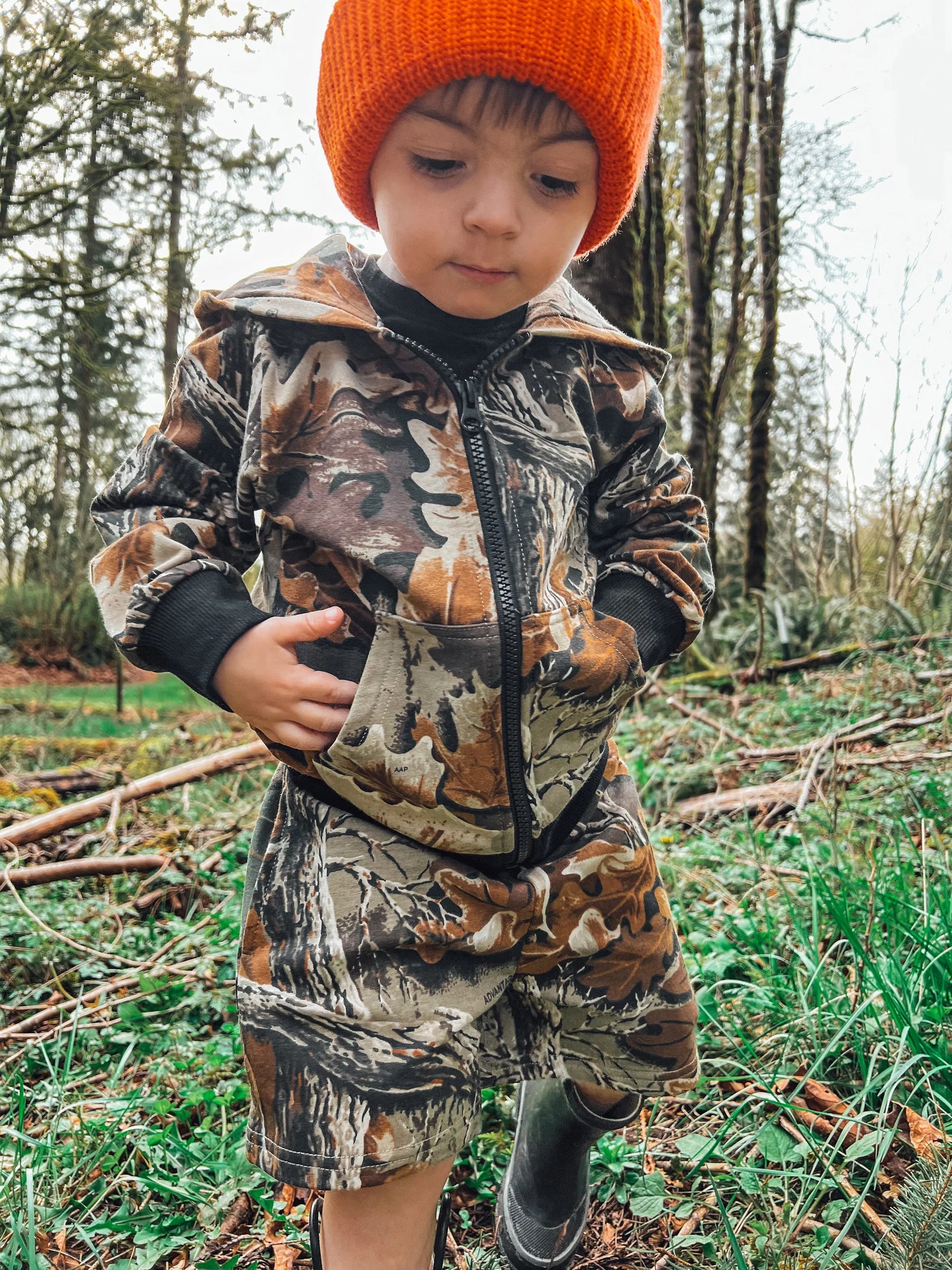Realtree Little Bipsy Kid's Camo Zipper Hoodie - Realtree Advantage Classic