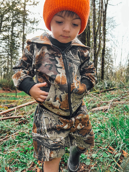 Realtree Little Bipsy Kid's Camo Zipper Hoodie - Realtree Advantage Classic
