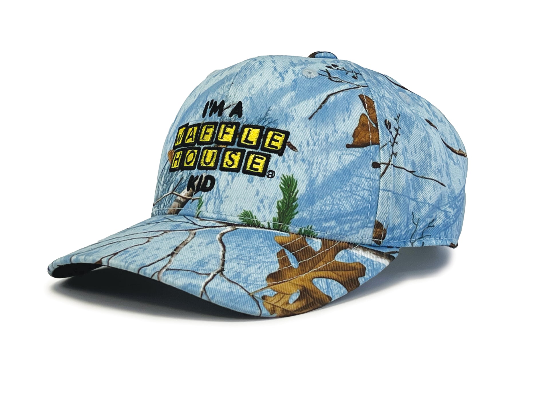 Realtree Waffle House Kid's Blue Camo Hat - Realtree XTRA Colors