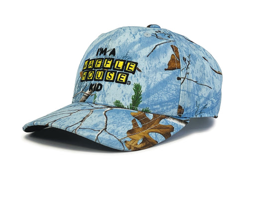 Realtree Waffle House Kid's Blue Camo Hat - Realtree XTRA Colors