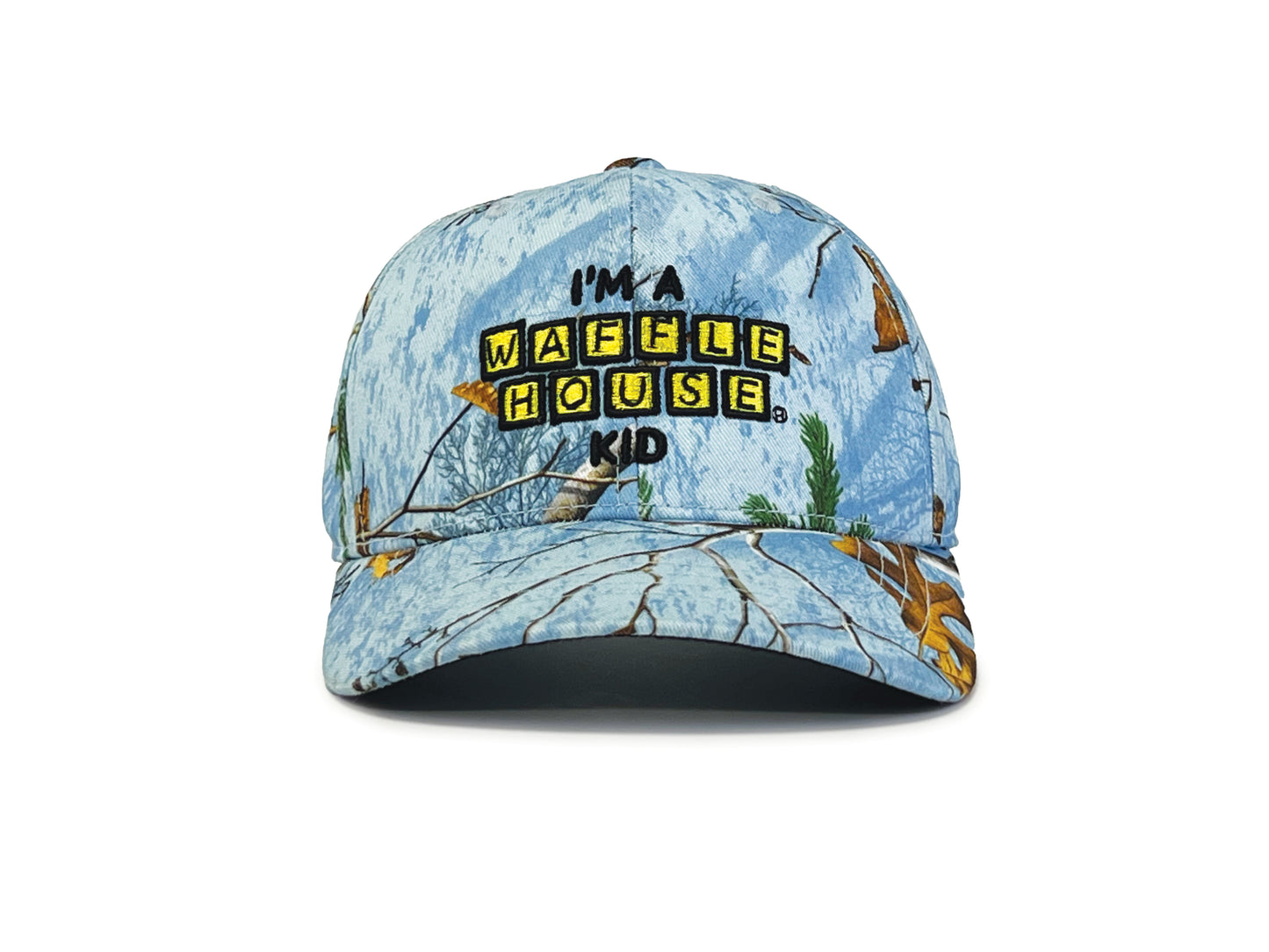 Realtree Waffle House Kid's Blue Camo Hat - Realtree XTRA Colors