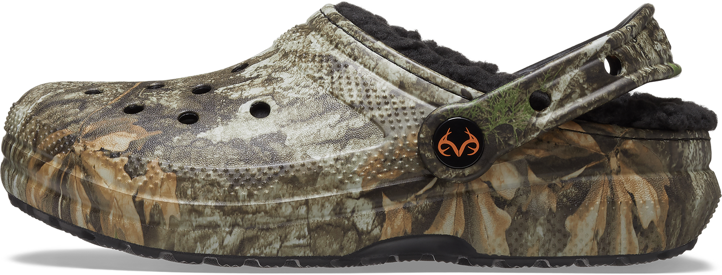 Realtree Crocs Kid's Lined Classic Camo Clog - Realtree APX
