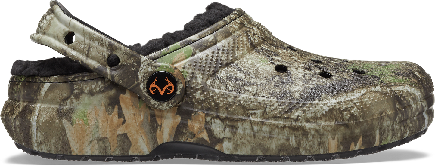 Realtree Crocs Kid's Lined Classic Camo Clog - Realtree APX