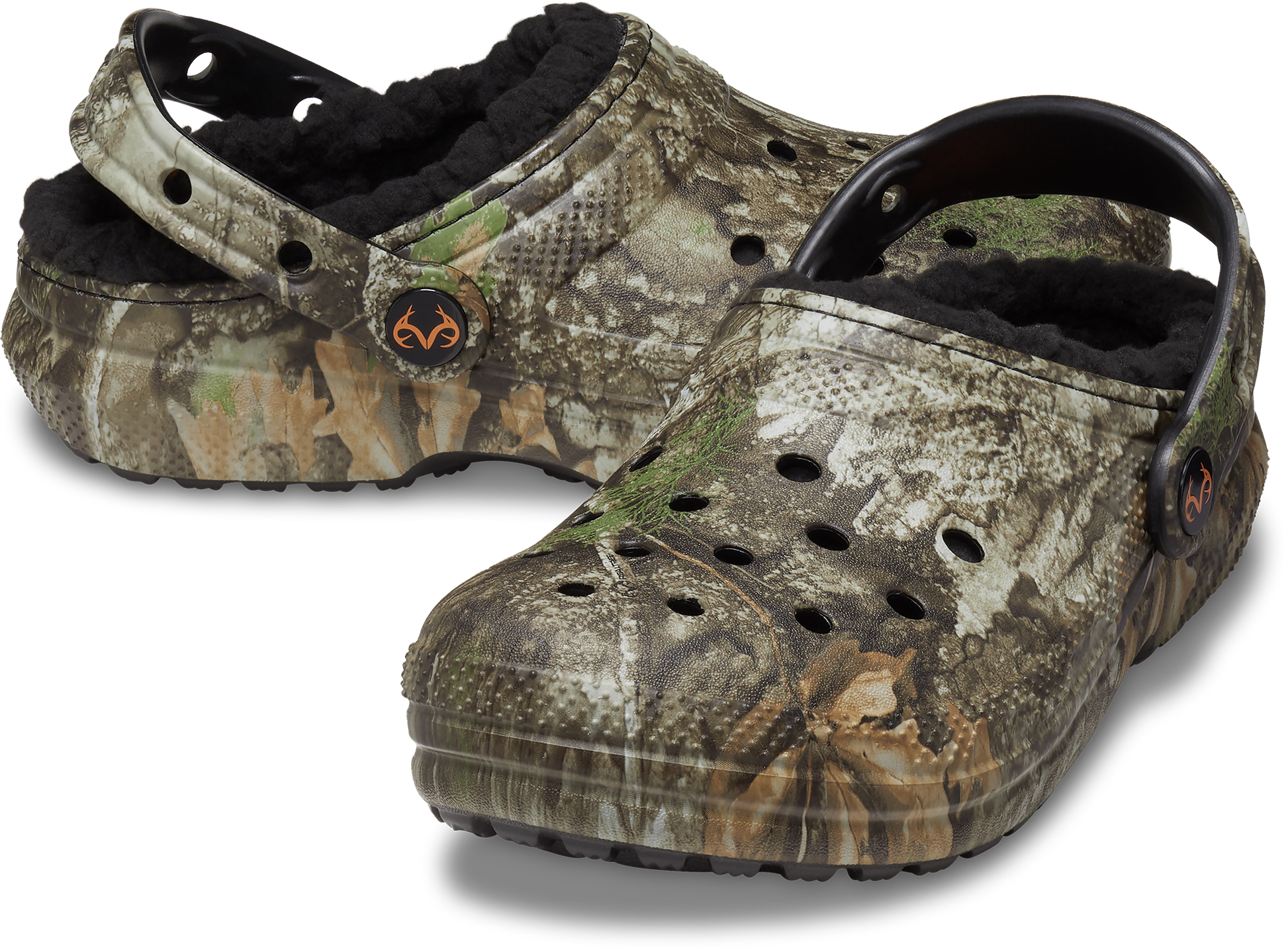 Realtree Crocs Kid's Lined Classic Camo Clog - Realtree APX