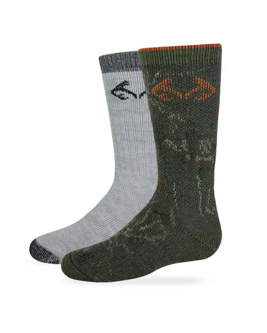 Realtree Kids Camo Boot Socks - 2 Pack - Realtree