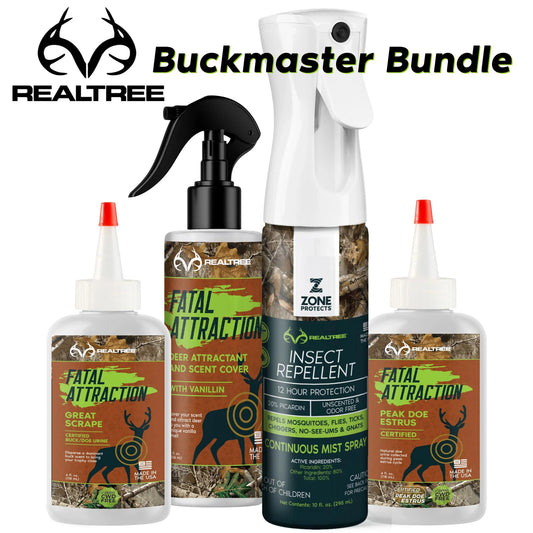 Realtree Zone Protects Buckmaster Bundle; Insect Repellent + Deer Attractants - Realtree EDGE