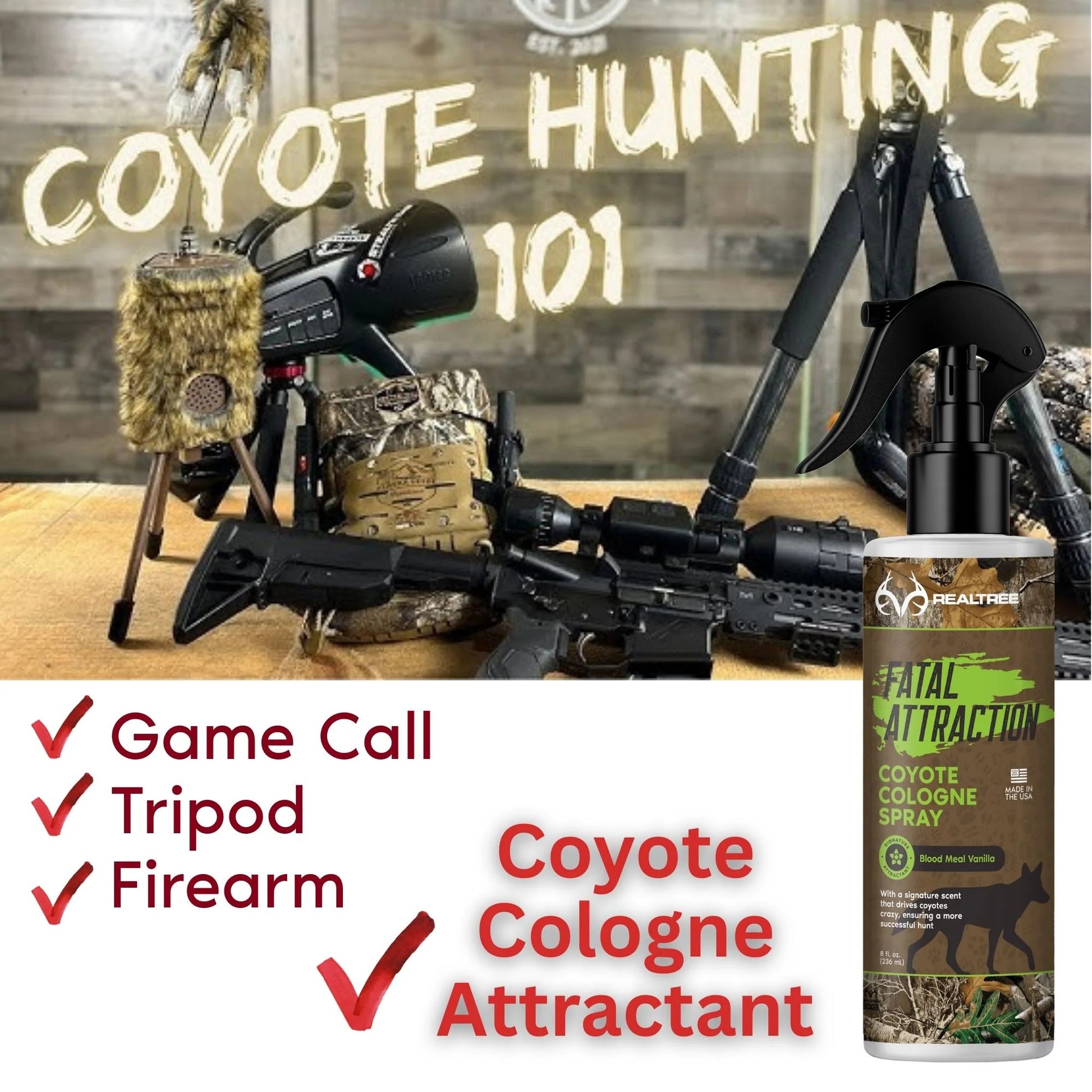 Realtree Zone Protects Coyote Cologne Predator Attractant, 8oz Spray - Realtree