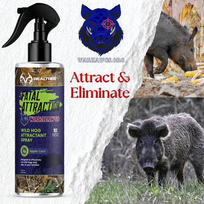 Realtree Zone Protects Fatal Attraction Warhawg Wild Hog Attractant – Apple Corn 16oz - Realtree