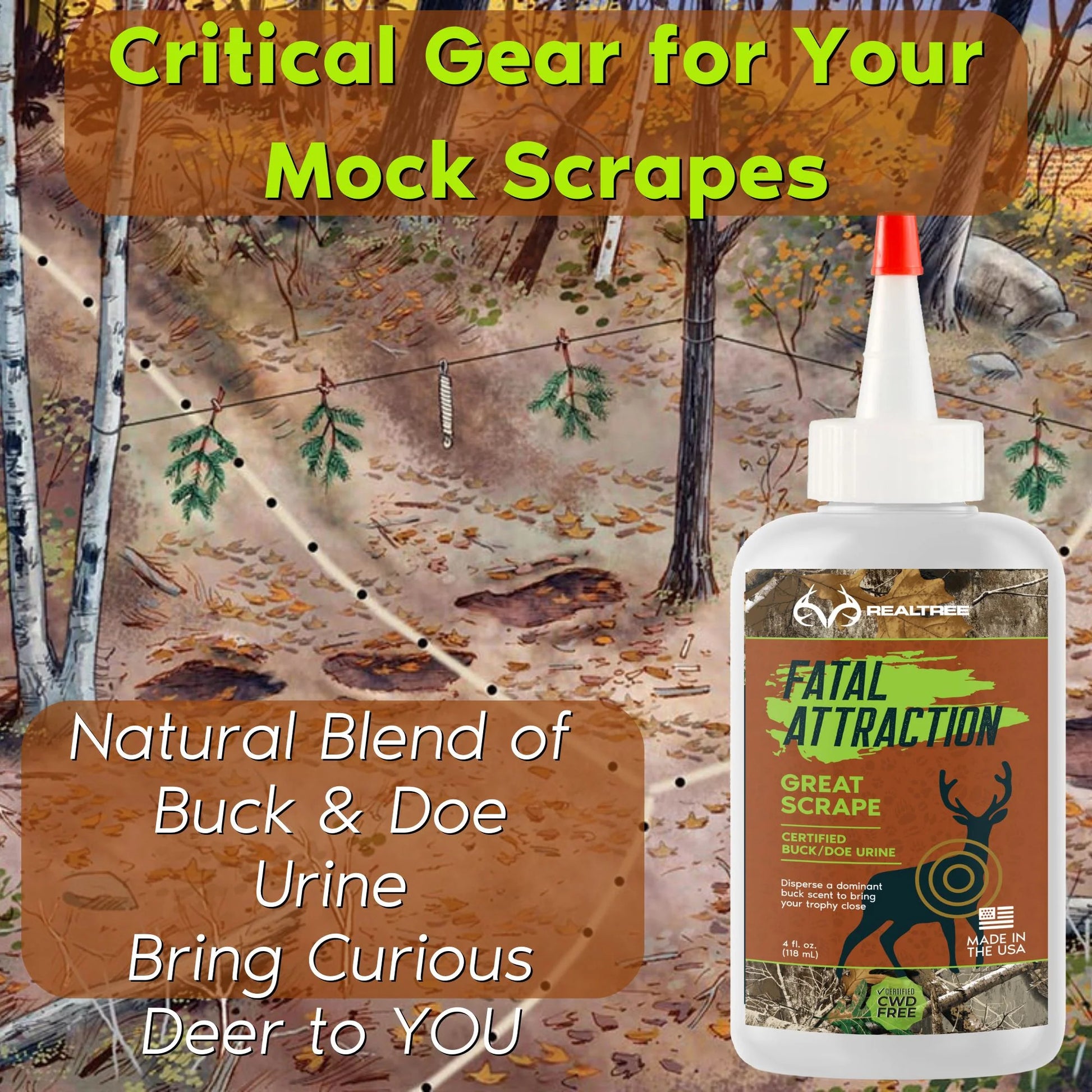 Realtree Zone Protects Fatal Attraction Deer Attractant Great Scrape - Realtree EDGE