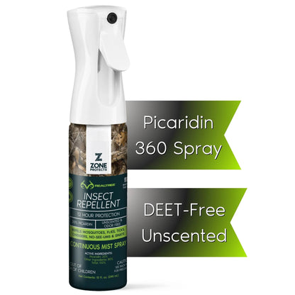 Realtree Zone Protects Picaridin Insect Repellent 10oz Mistosol Spray - Realtree EDGE