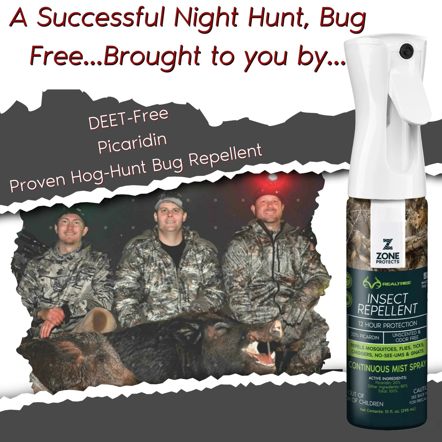Realtree Zone Protects Picaridin Insect Repellent 10oz Mistosol Spray - Realtree EDGE