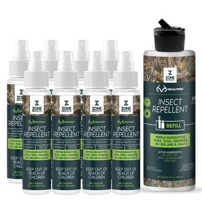 Realtree Zone Protects Hunter's Pack Insect Repellent Spray, 1oz Case + Refill - Realtree EDGE