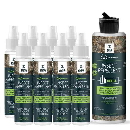 Realtree Zone Protects Hunter's Pack Insect Repellent Spray, 1oz Case + Refill - Realtree EDGE