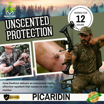 Realtree Zone Protects Hunter's Pack Insect Repellent Spray, 1oz Case + Refill - Realtree EDGE