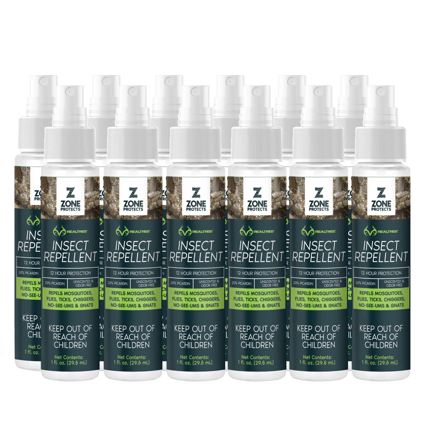 Realtree Zone Protects Unscented Insect Repellent 1 oz Master Case of 12 - Realtree EDGE
