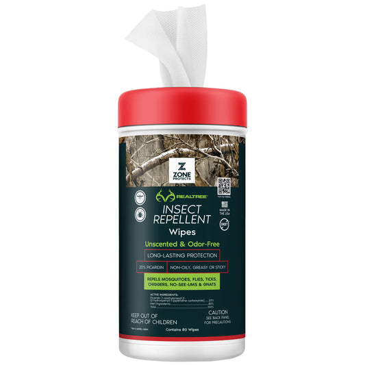 Realtree Zone Protects Unscented Repellent Wipes - Realtree