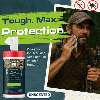 Realtree Zone Protects Unscented Repellent Wipes - Realtree