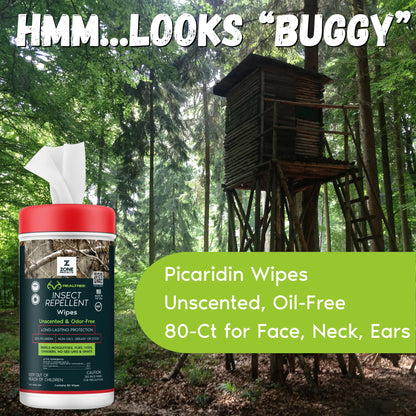 Realtree Zone Protects Unscented Repellent Wipes - Realtree