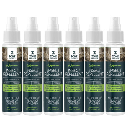 Realtree Zone Protects Unscented Insect Repellent 1 oz Travel Pack of 6 - Realtree EDGE