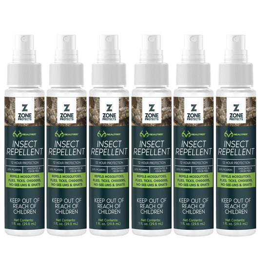 Realtree Zone Protects Unscented Insect Repellent 1 oz Travel Pack of 6 - Realtree EDGE