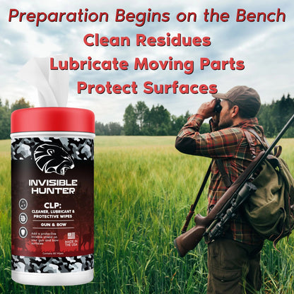 Realtree Zone Protects Invisible Hunter CLP Gun & Bow Cleaner/Lubricant/Protectant Wipes - Realtree