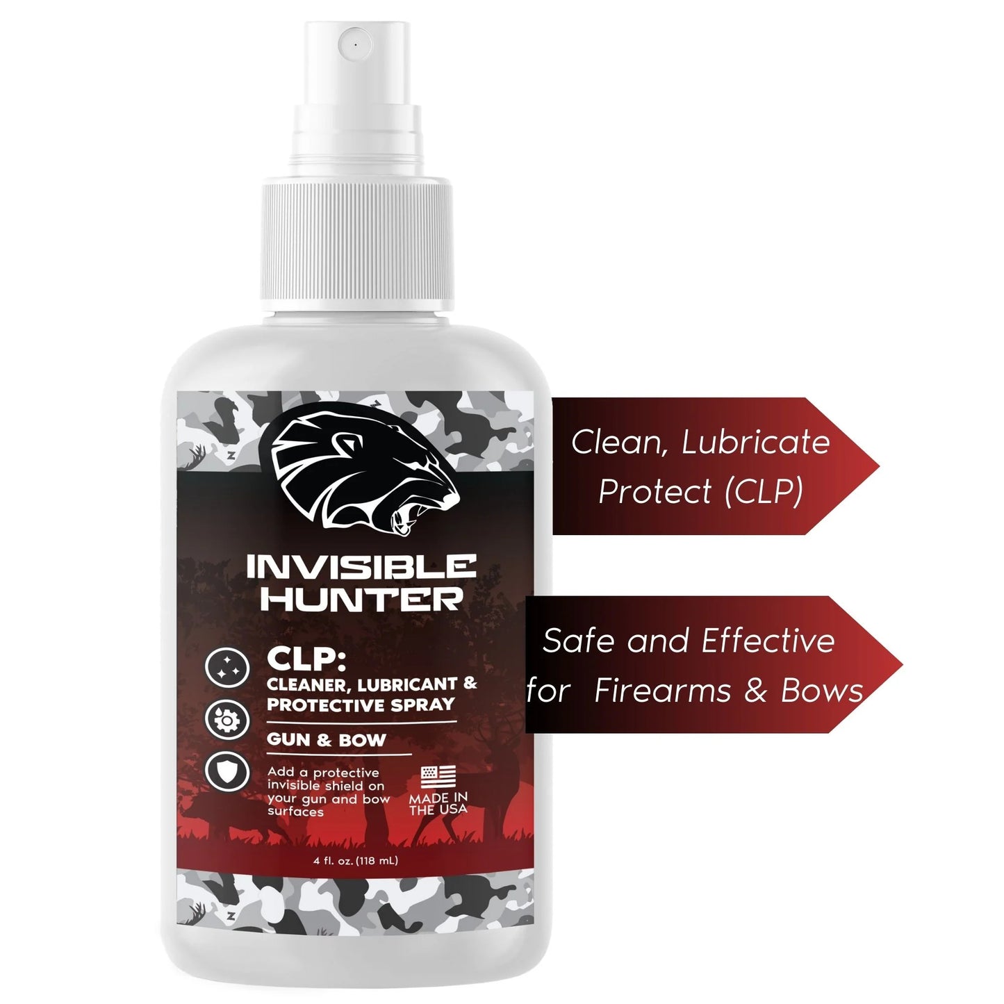 Realtree Zone Protects Invisible Hunter CLP for Gun & Bow 4oz Spray - Realtree