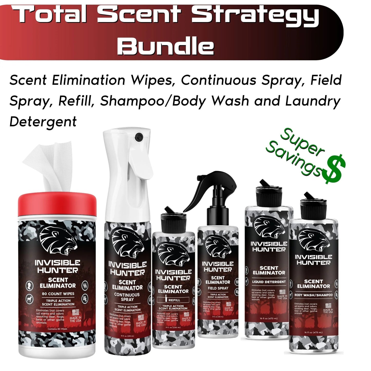 Realtree Zone Protects Invisible Hunter Total Scent Eliminator Strategy Kit - Realtree