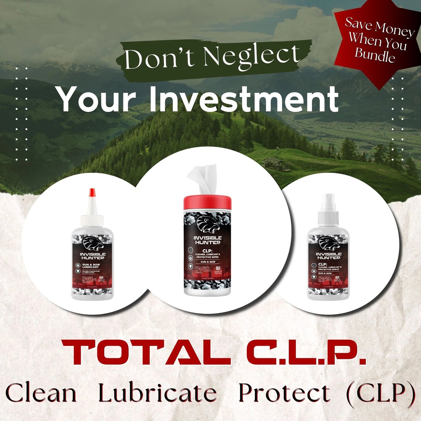 Realtree Zone Protects Invisible Hunter TOTAL CLP Bundle - Realtree