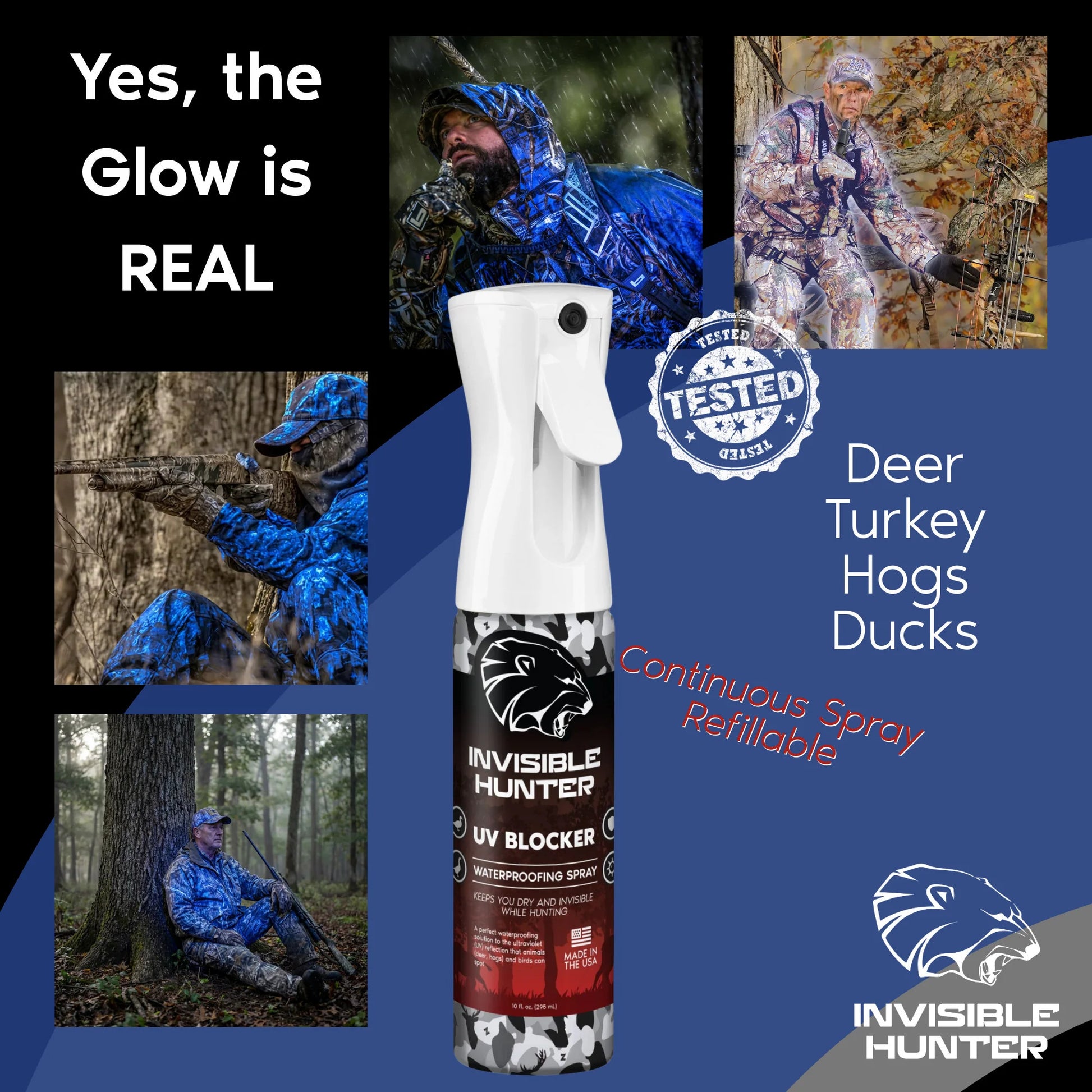 Realtree Zone Protects Invisible Hunter UV Blocker Mistosol - Realtree