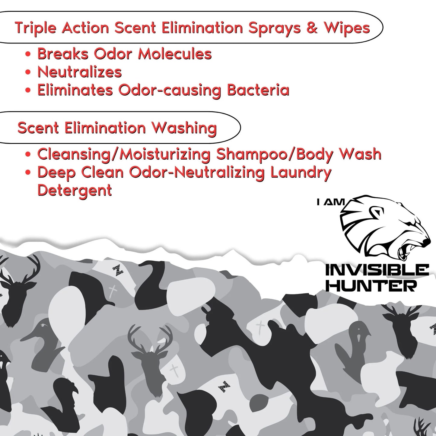 Realtree Zone Protects Invisible Hunter Scent Eliminator Shampoo/Body Wash - Realtree EDGE