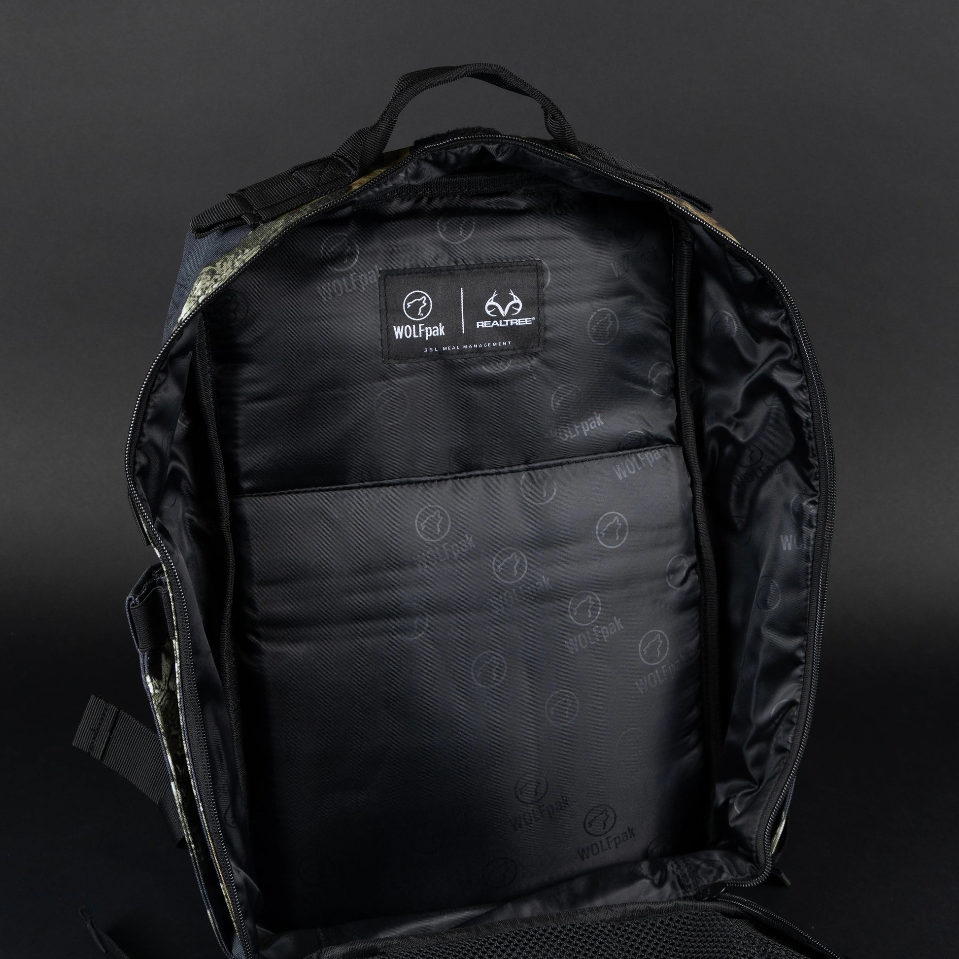 Realtree WOLFpak 35L Meal Prep Management Black Camo Backpack - Realtree EDGE Colors