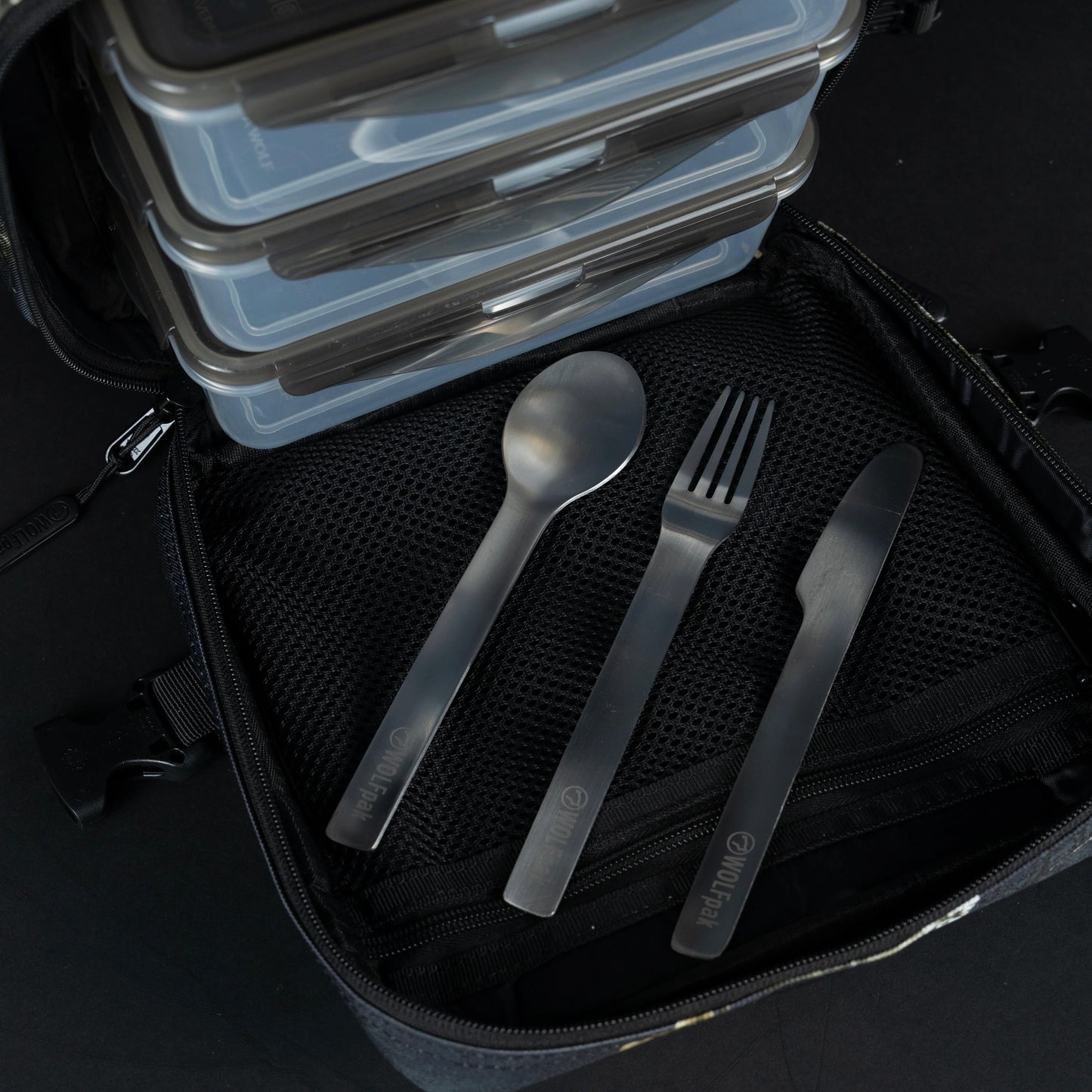 Realtree WOLFpak 35L Meal Prep Management Black Camo Backpack - Realtree EDGE Colors