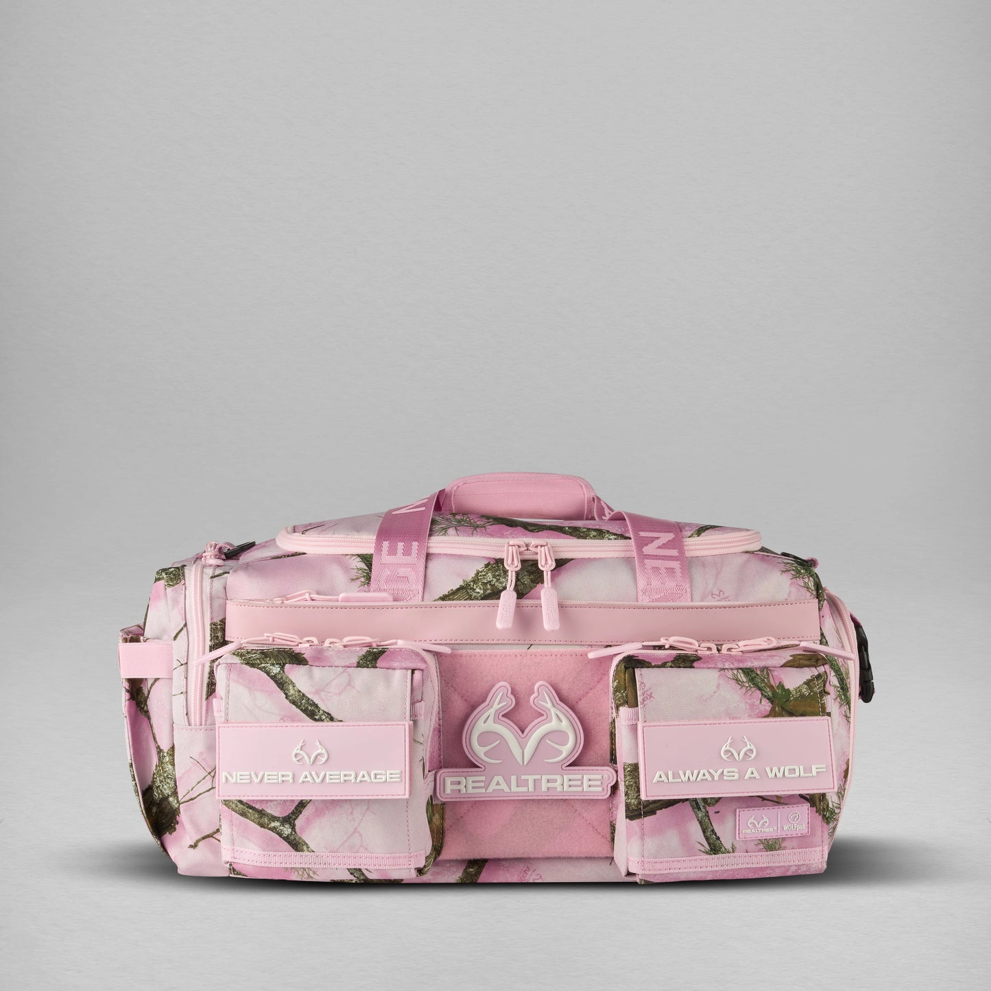 Realtree WOLFpak 30L Flushing Pink Perfect Camo Duffle Bag - Realtree APX Colors