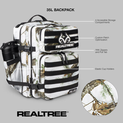 Realtree WOLFpak 35L Camo Backpack - Realtree APX Snow
