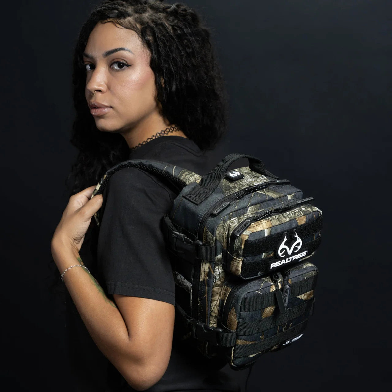Realtree WOLFpak 9L Black Camo Mini Backpack - Realtree EDGE Colors