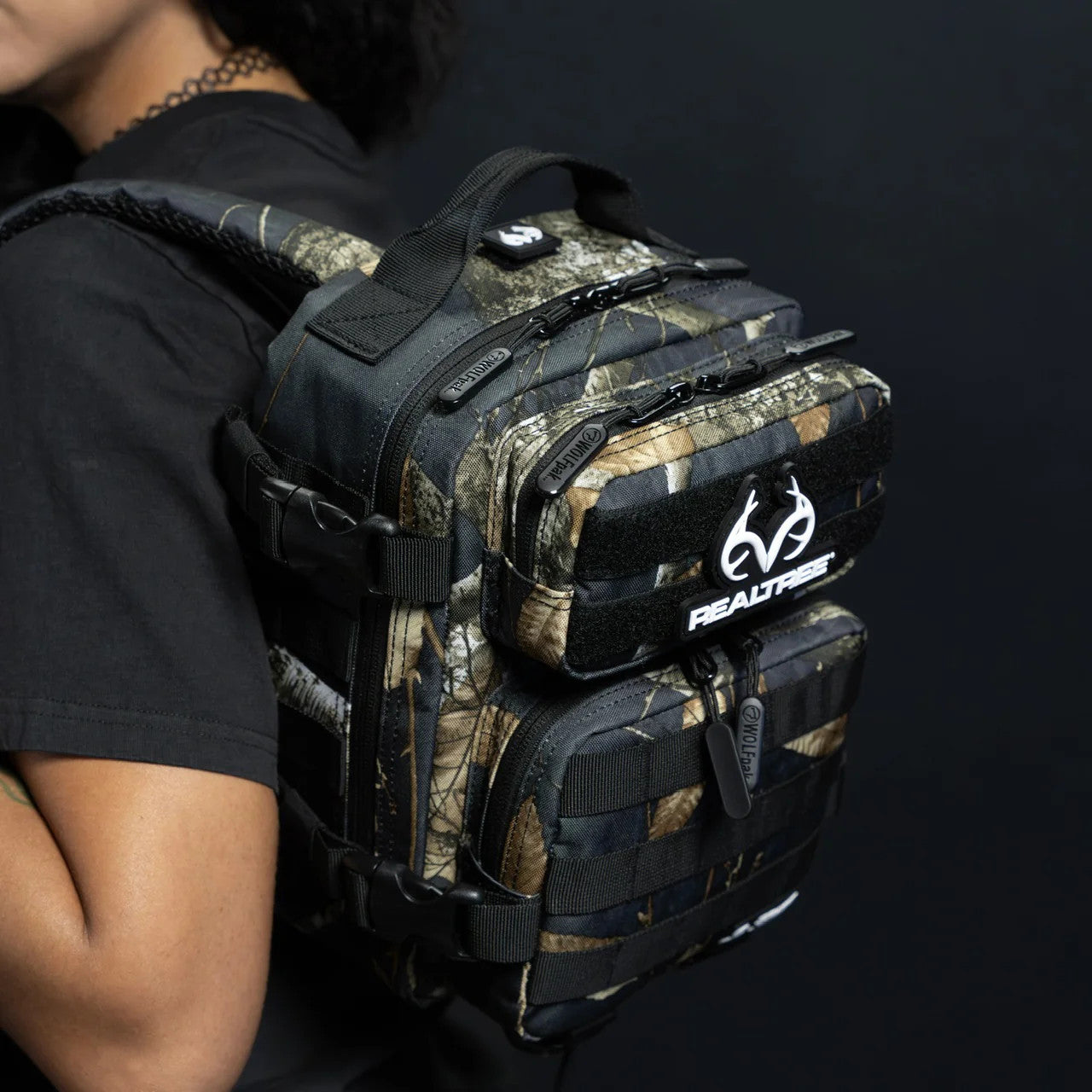 Realtree WOLFpak 9L Black Camo Mini Backpack - Realtree EDGE Colors