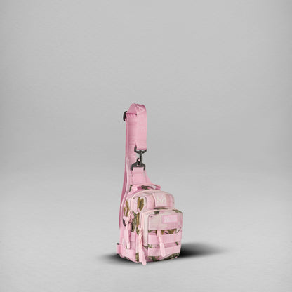 Realtree WOLFpak 4L Flushing Pink Camo Tactical Mini Sling Bag - Realtree APX Colors