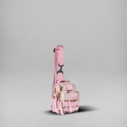 Realtree WOLFpak 4L Flushing Pink Camo Tactical Mini Sling Bag - Realtree APX Colors