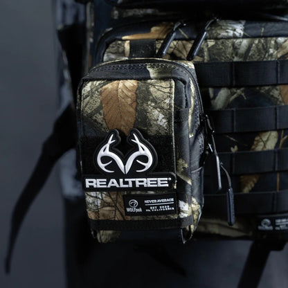 Realtree WOLFpak Tactical EDC Black Camo Pouch Attachment Bag - Realtree EDGE Colors