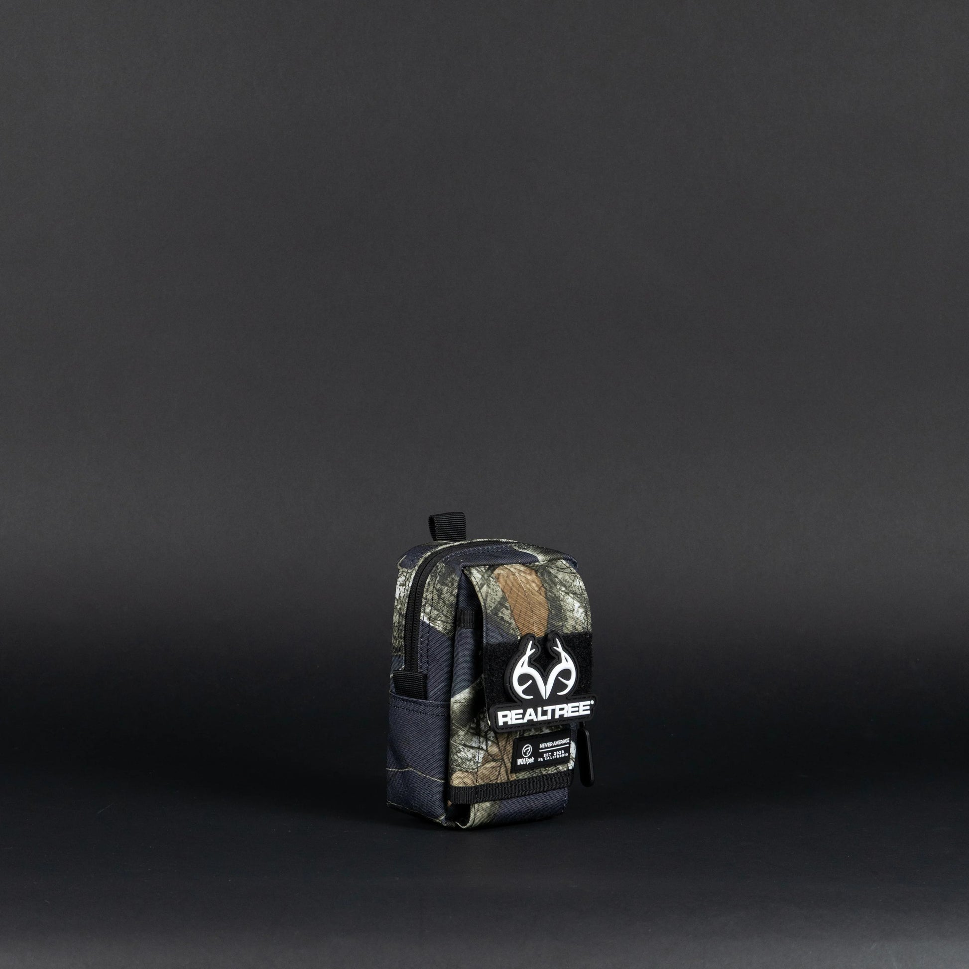 Realtree WOLFpak Tactical EDC Black Camo Pouch Attachment Bag - Realtree EDGE Colors