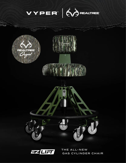 Realtree Vyper Industrial Elevated Steel Frame Camo Chair - Realtree Original