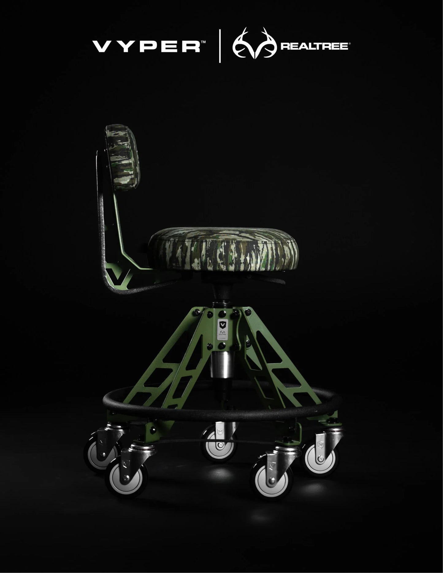 Realtree Vyper Industrial Elevated Steel Frame Camo Chair - Realtree Original