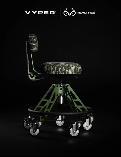 Realtree Vyper Industrial Elevated Steel Frame Camo Chair - Realtree Original