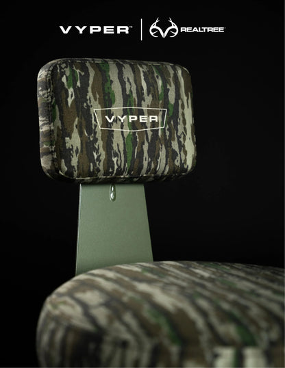 Realtree Vyper Industrial Elevated Steel Frame Camo Chair - Realtree Original