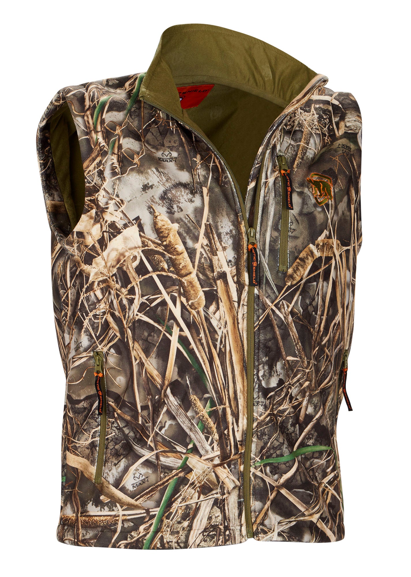 Realtree ArcticShield Barricade Fleece Camo Vest- Realtree MAX-7