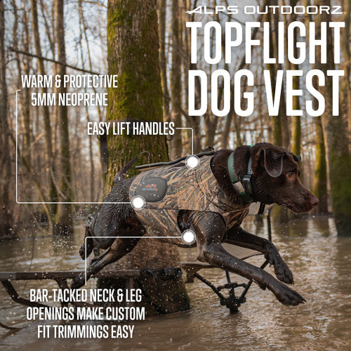 Realtree ALPS OutdoorZ Topflight Dog Vest (LG) - Realtree MAX-7